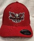 Flex Hats Red  w/Thunderbirds Logo