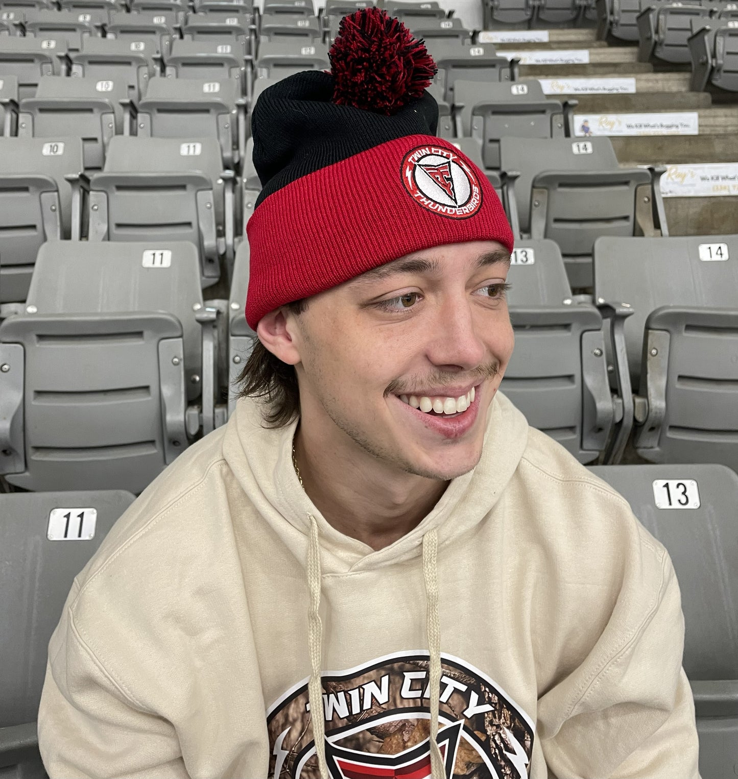 Red and Black Beanie